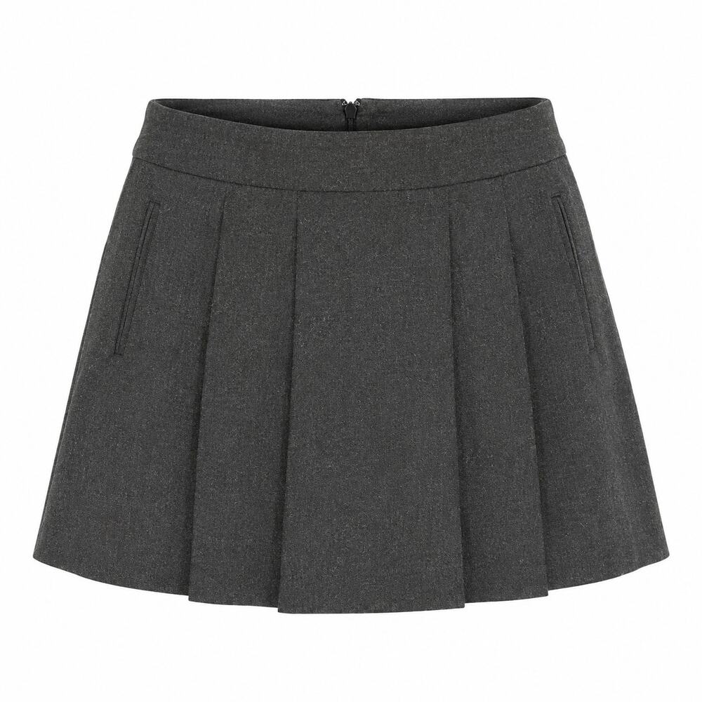 GAP Size 8 Gray Pleated Mini Skirt A-Line Preppy Whimsigoth Academia Poetcore